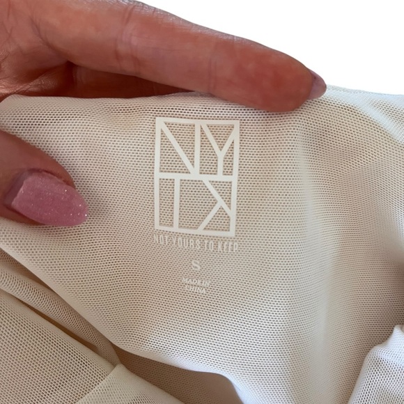 NWT Revolve Not Yours to Keep Cream Bodycon Mini Dress - Size Small - Picture 4 of 6